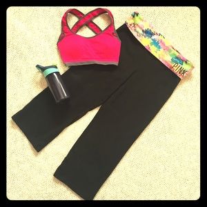 PINK Yoga Capris